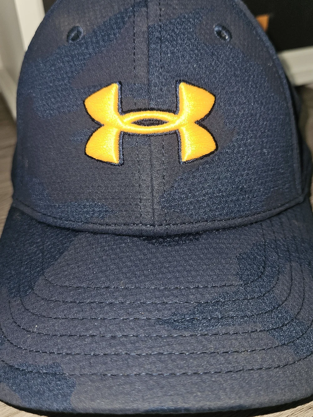 Under Armour Navy Blue Cap with Yellow Logo